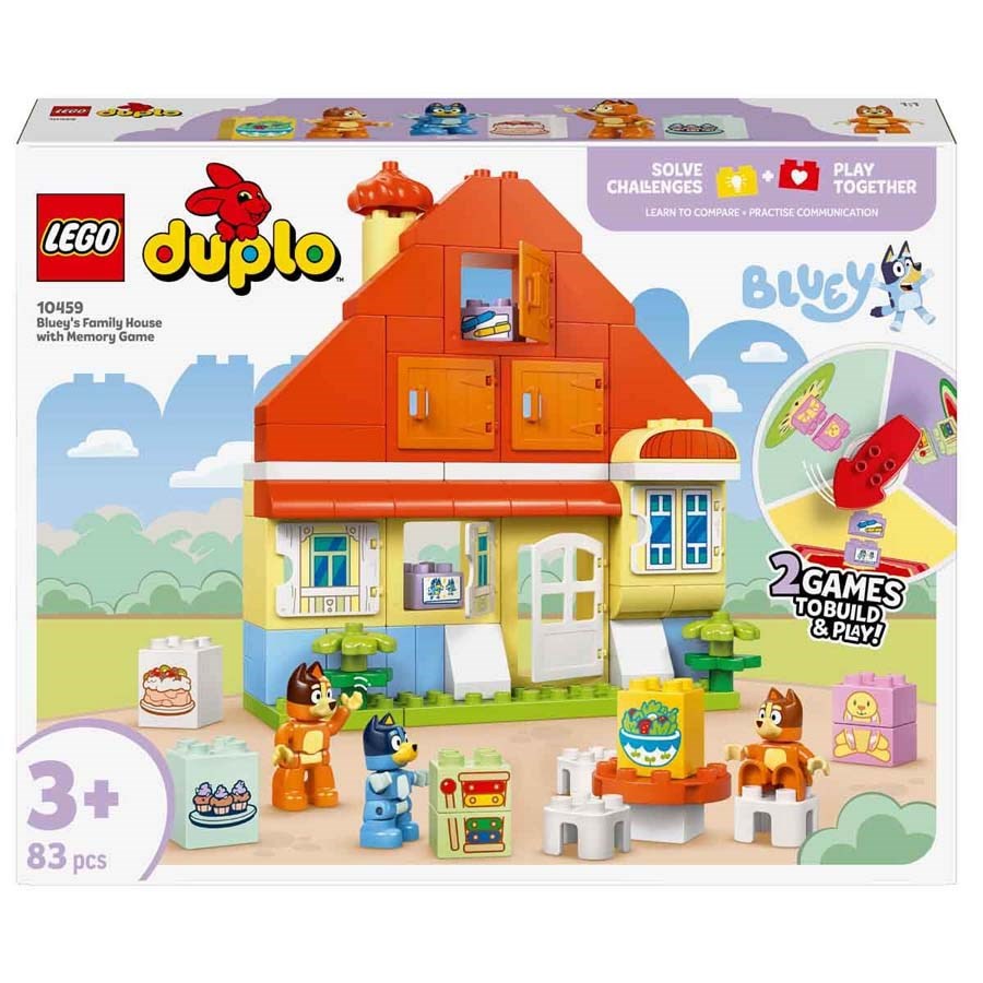 Lego Duplo Bluey Ailesinin Evi ve Hafıza Oyunu