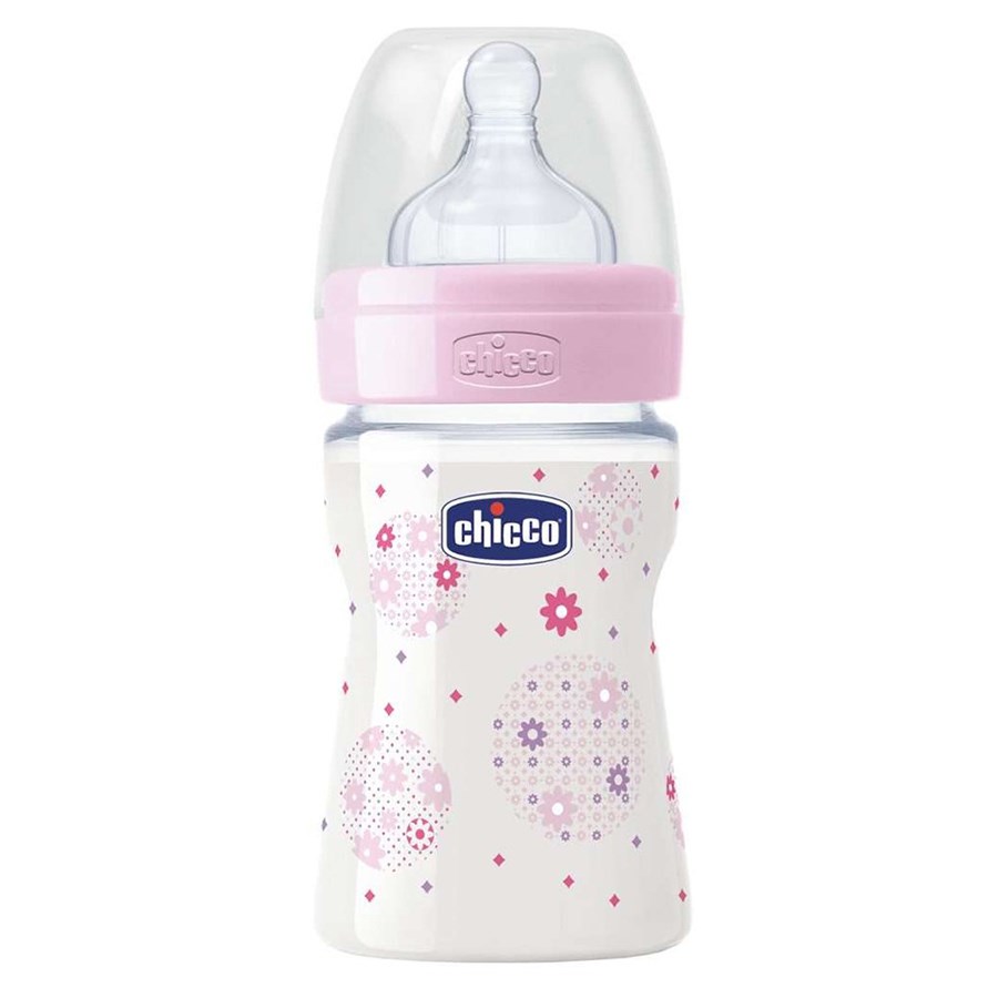 Chicco Wellbeing Silikon PP Biberon 150ml Kız