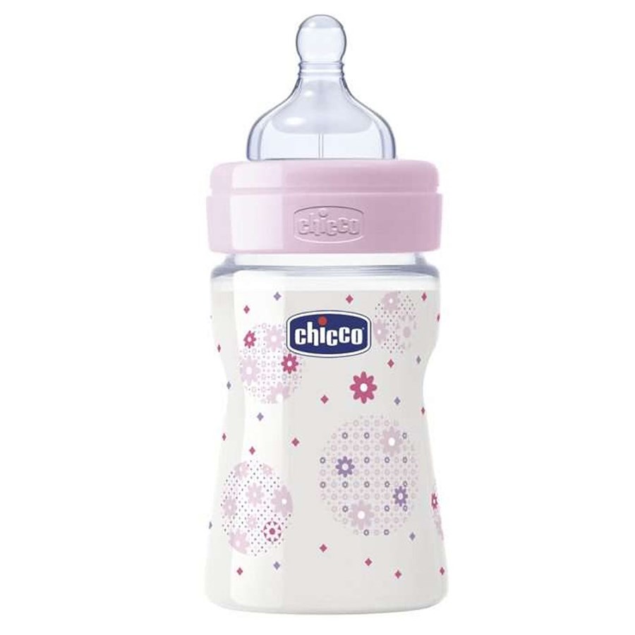 Chicco Wellbeing Silikon PP Biberon 150ml Kız