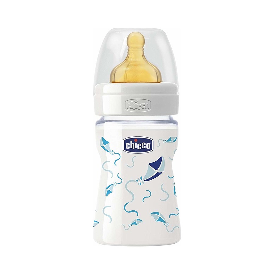 Chicco Wellbeing Kauçuk Cam Biberon 150 ml Erkek