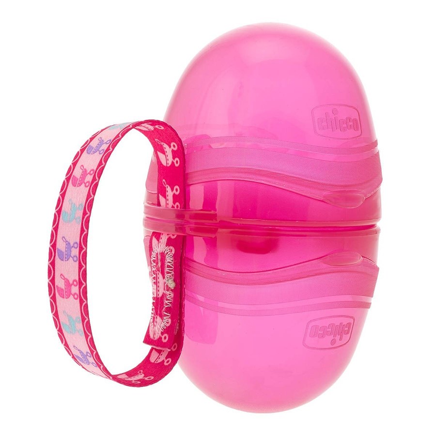 Chicco Çift Emzik Taşıyıcı Pembe