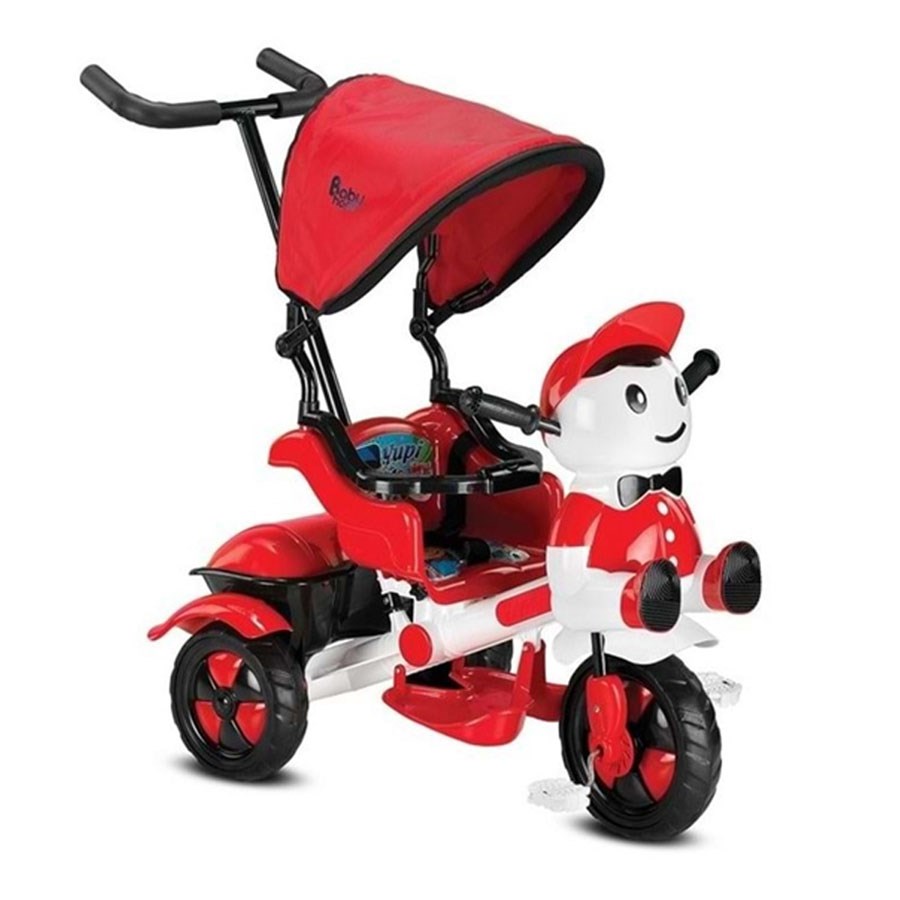 Babyhope Yupi Panda Triycle Kırmızı Beyaz 