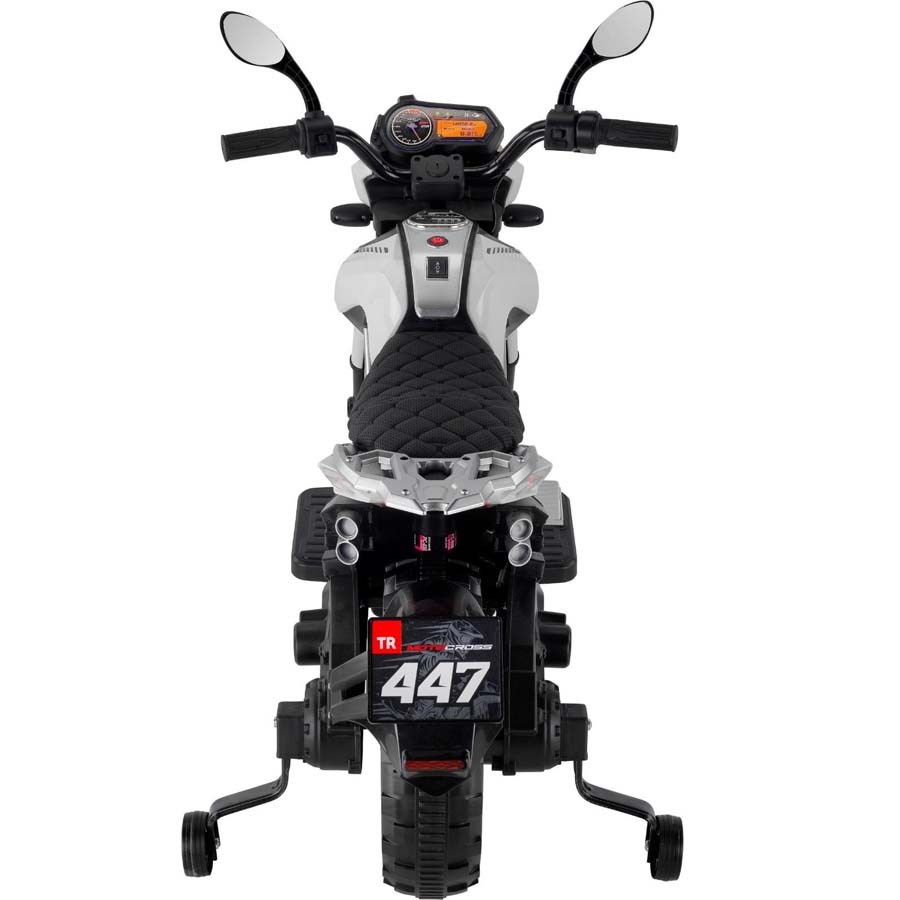 Babyhope Motocross Akülü Motor 12v-Beyaz 