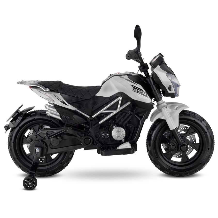 Babyhope Motocross Akülü Motor 12v-Beyaz 