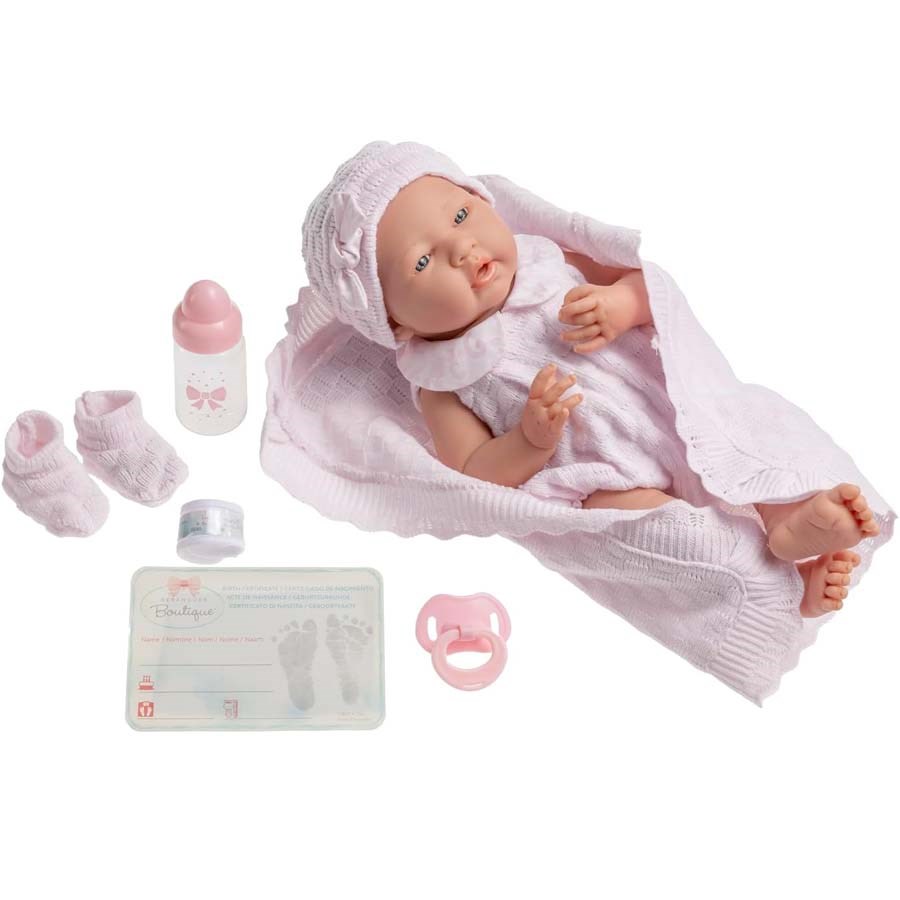 Berenguer Yenidoğan Kız Bebek 38 Cm.-Battaniye 