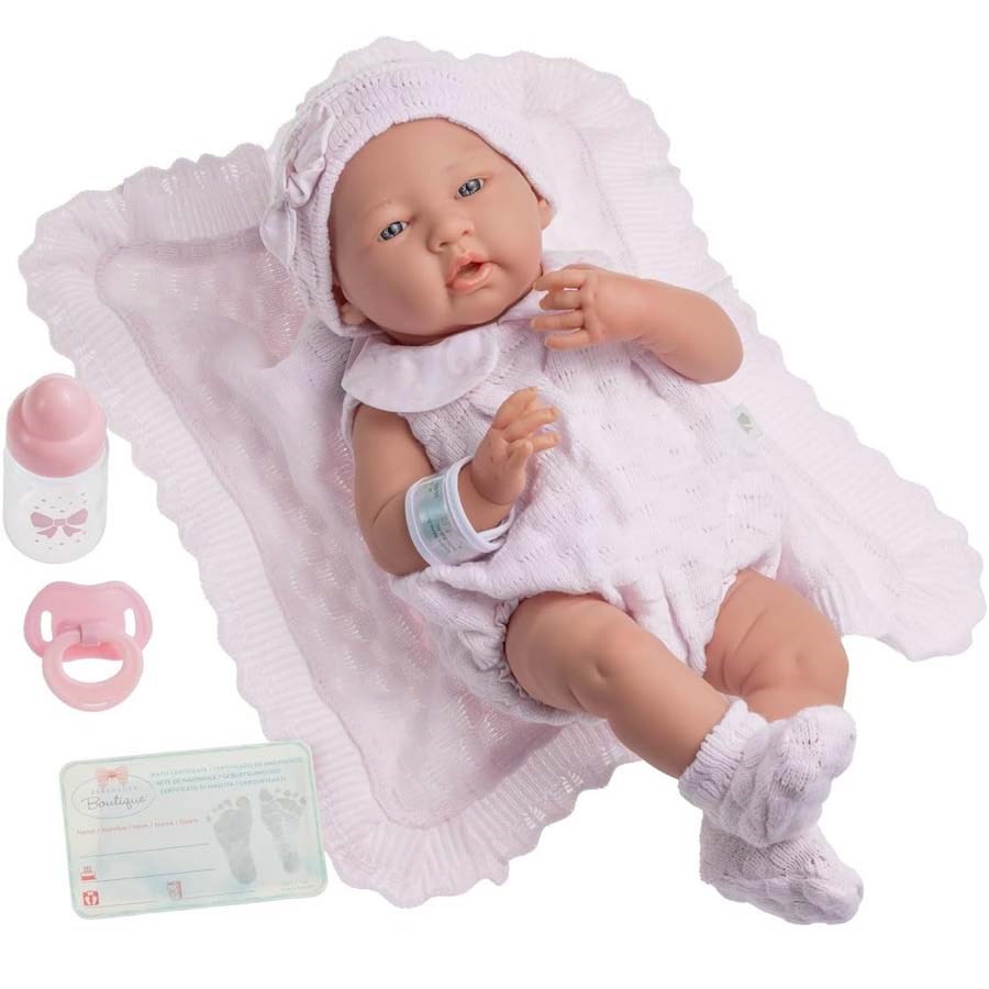 Berenguer Yenidoğan Kız Bebek 38 Cm.-Battaniye 