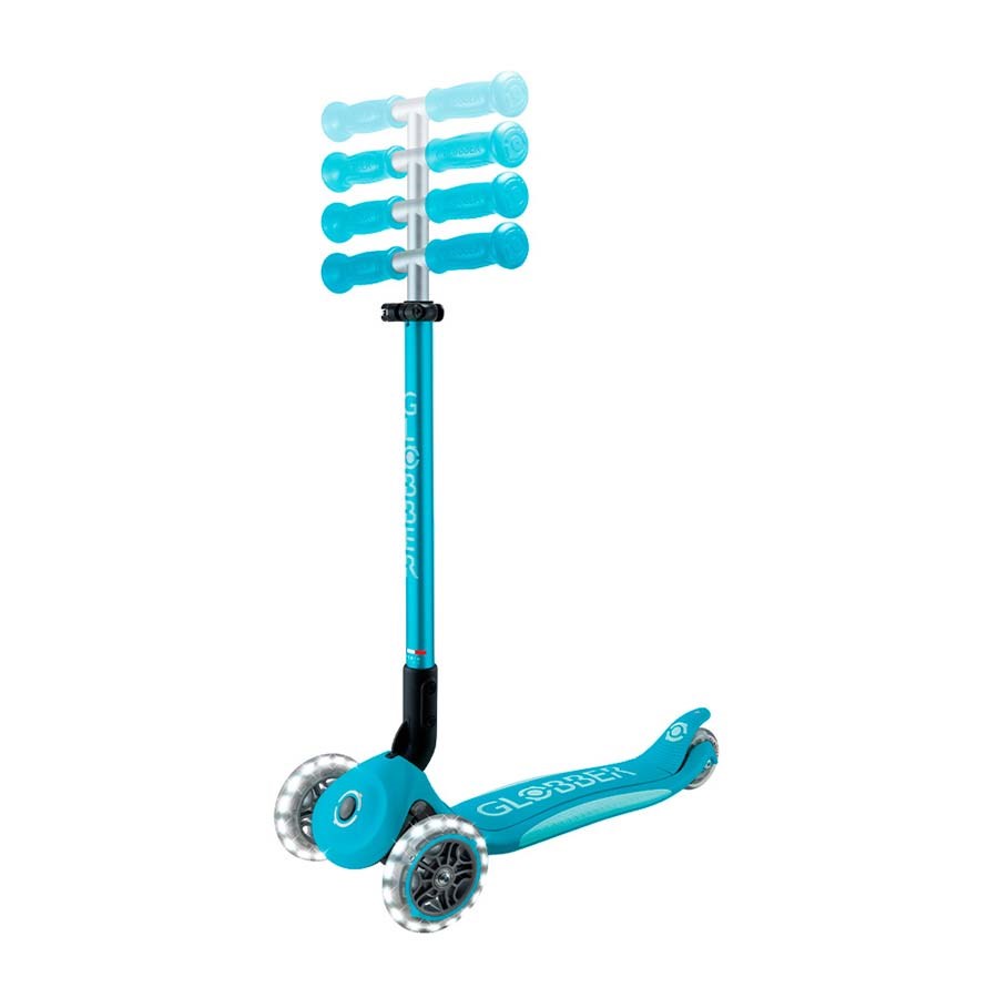 Globber Elite Deluxe Işıklı Scooter-Mavi 