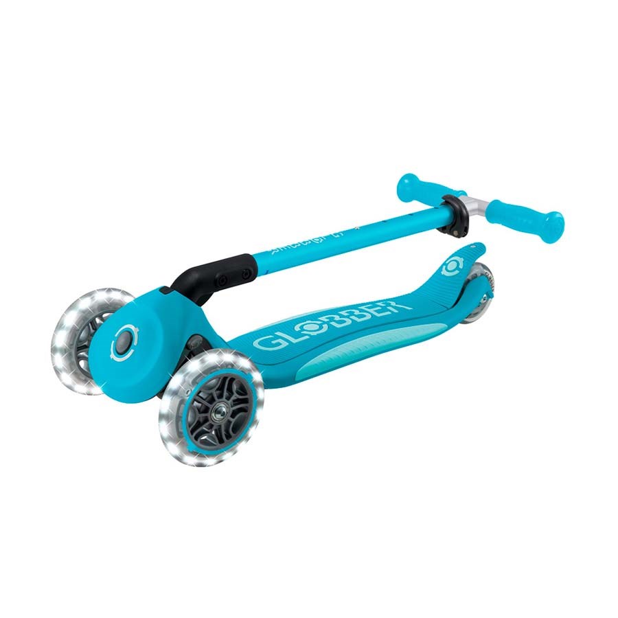 Globber Elite Deluxe Işıklı Scooter-Mavi 