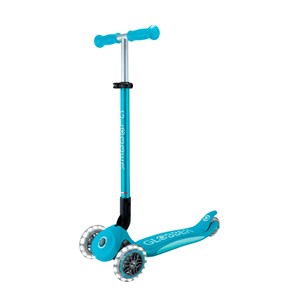 Globber Elite Deluxe Işıklı Scooter-Mavi