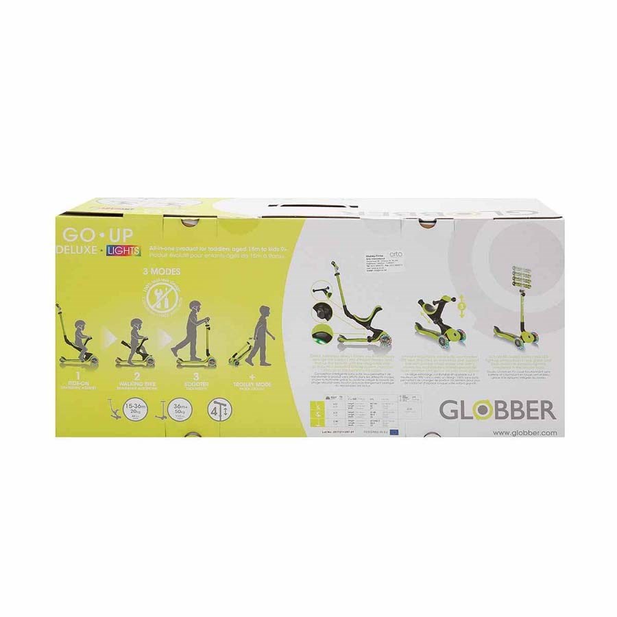 Globber Go Up Deluxe Işıklı Scooter - Yeşil 