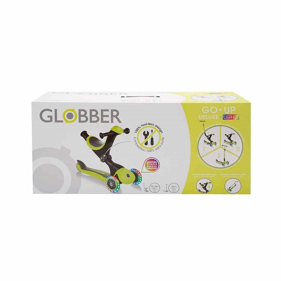 Globber Go Up Deluxe Işıklı Scooter - Yeşil 
