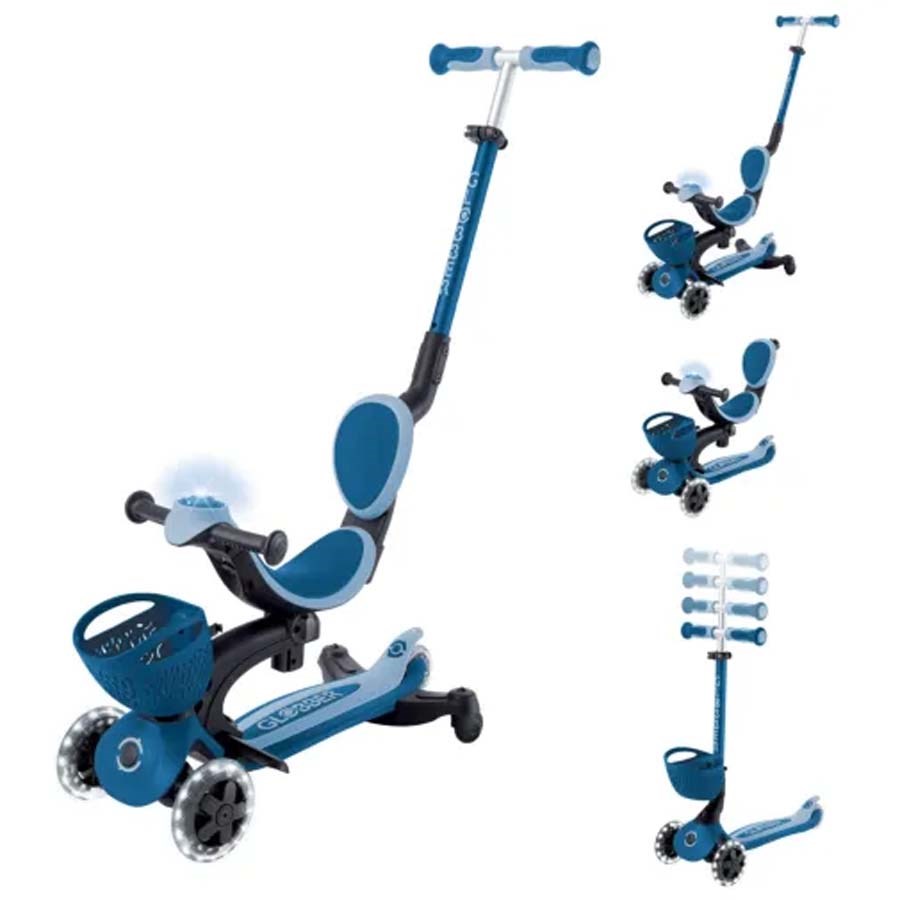 Globber Go Up Baby 360 Işıklı Scooter-P.Mavi 