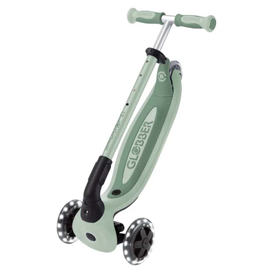 Globber Go Up Baby 360 Işıklı Scooter Zeytin Yeşil 