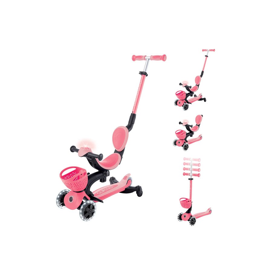 Globber Go Up Baby 360 Işıklı Scooter-P.Pembe 