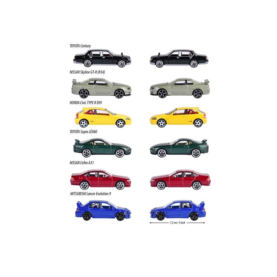 JDM Legends Premium Cars, 6+1 