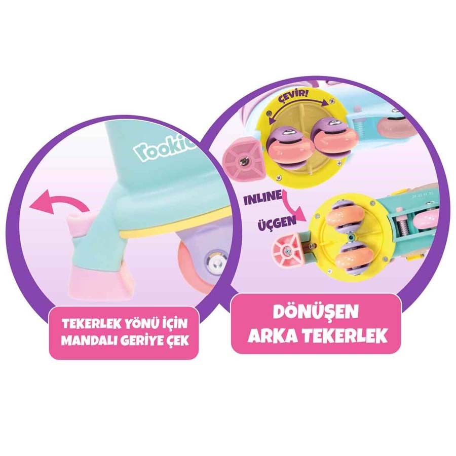 Twisty Ayarlanabilir Paten 2 In 1 - Pembe 
