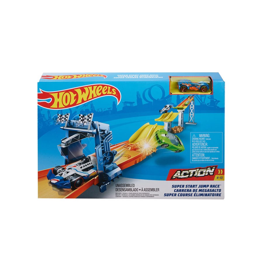 Hot Wheels Hız Parkuru Süper Atlayış Yarış Seti