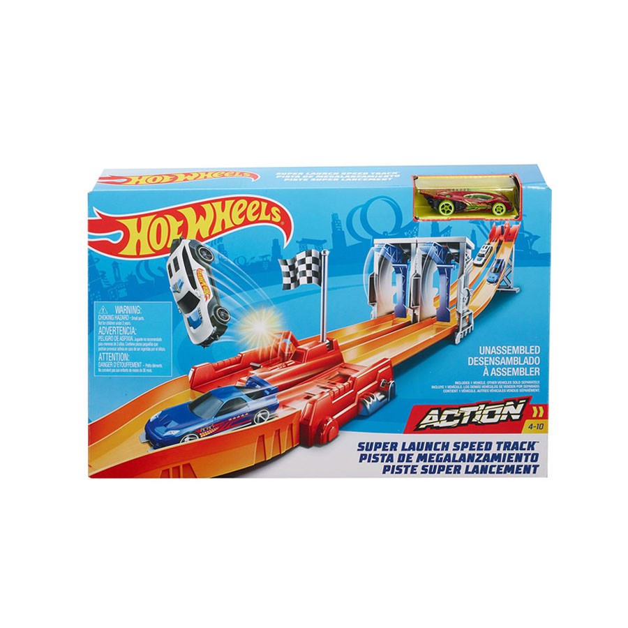 Hot Wheels Hız Parkuru Süper Fırlatma Hız Pisti