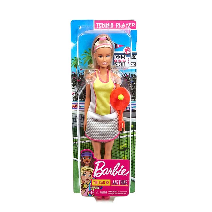 Barbie Kariyer Bebekleri Sarışın Tenisçi/