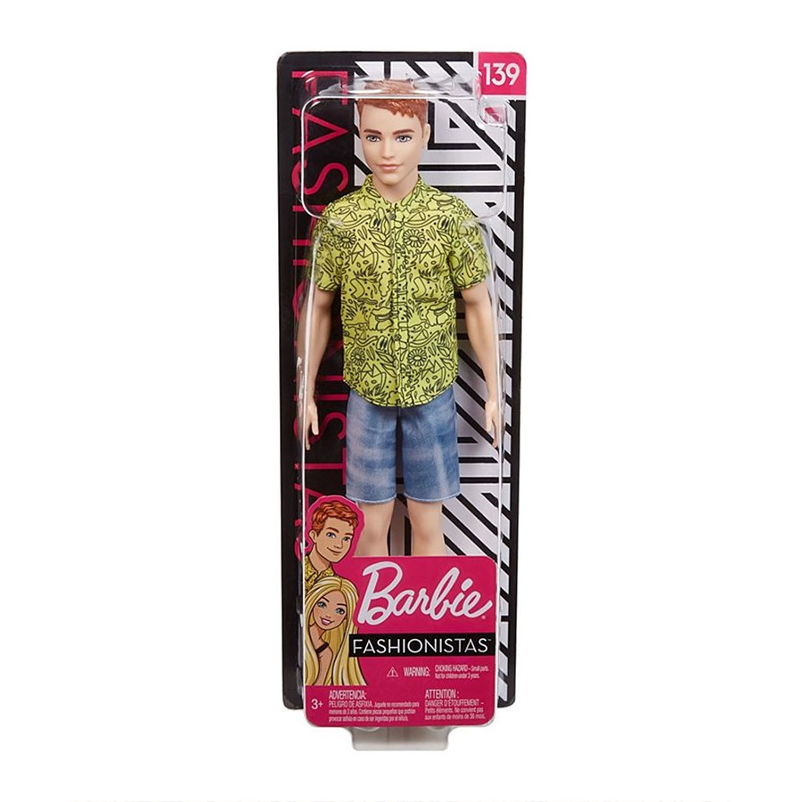 Barbie Yakışıklı Ken Bebekler Kızıl