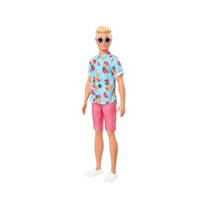 Barbie Yakışıklı Ken Bebekler Karpuz Tişörtlü Sarışın