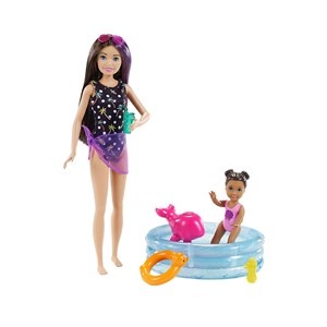 Barbie Bebek Bakıcılığı Oyun Seti Havuz