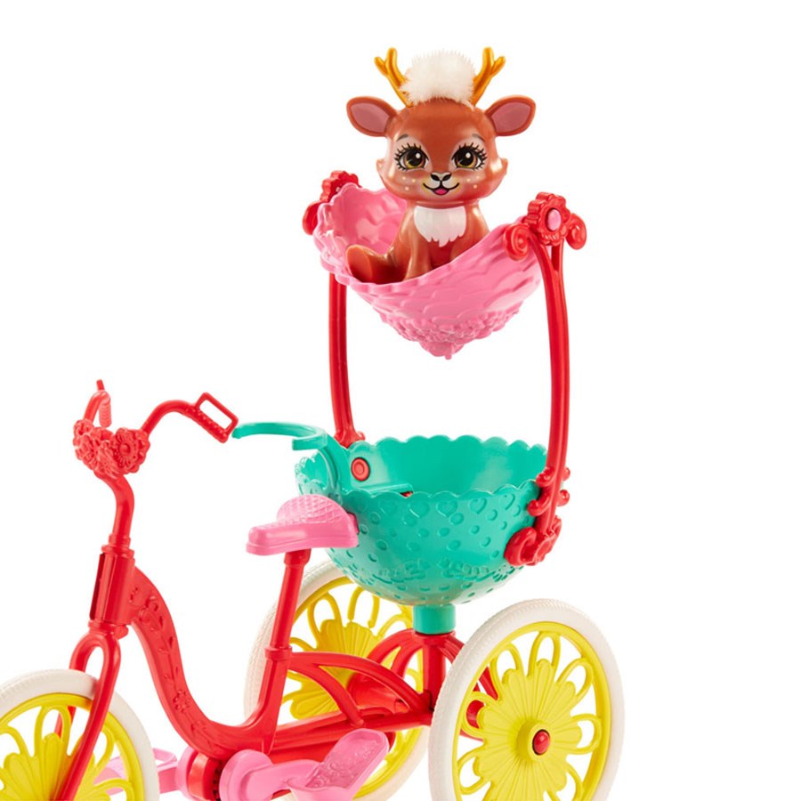 Enchantimals Bebek Ve Aracı Oyun Seti Bisikletli Dostlar