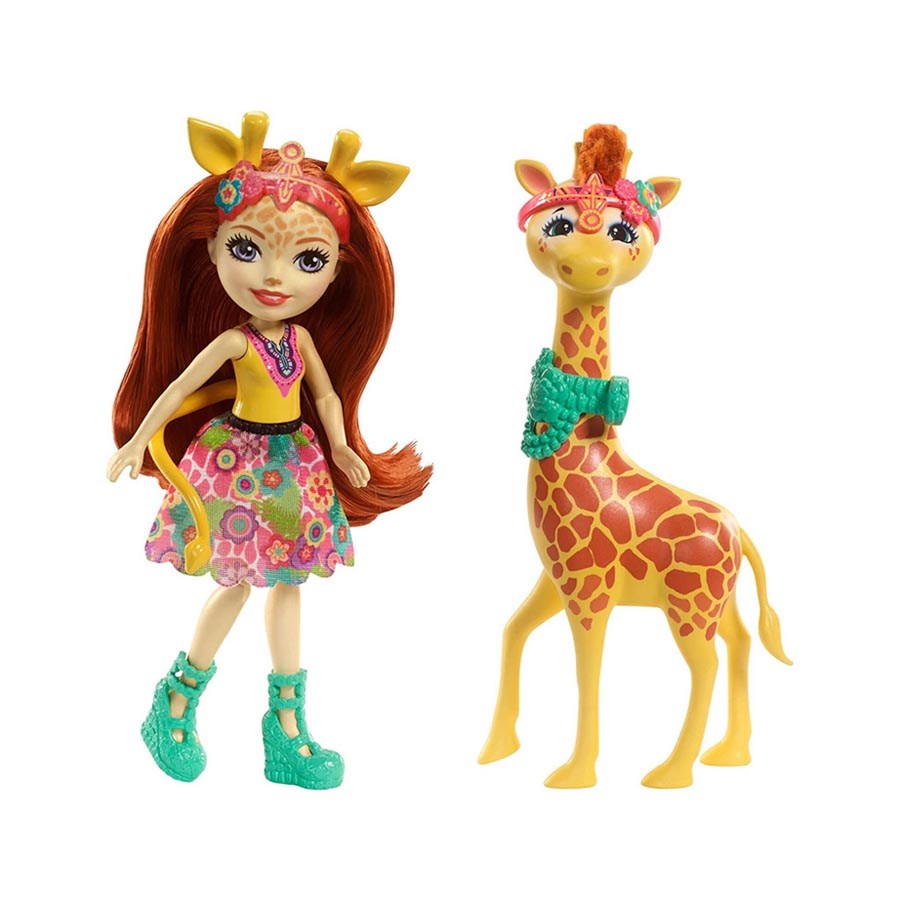 Enchantimals Bebekler ve Hayvan Ark. Gillian Giraffe & Pawl