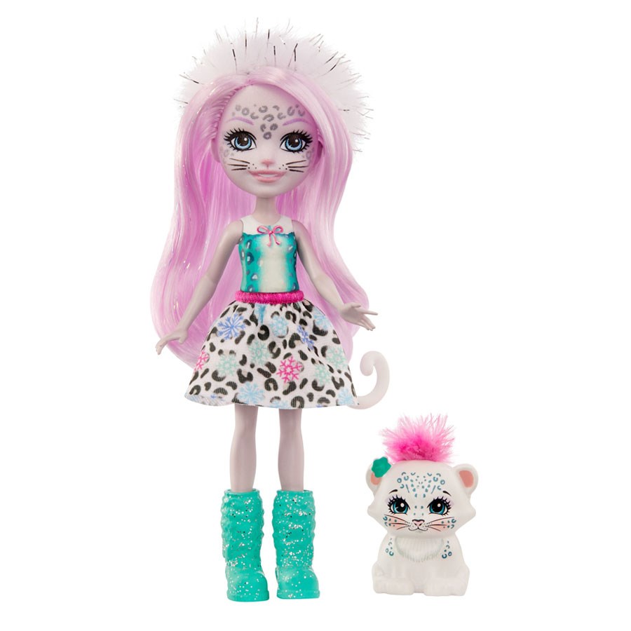 Enchantimals Popüler Bebekler Sybill Snow Leopard & Flake