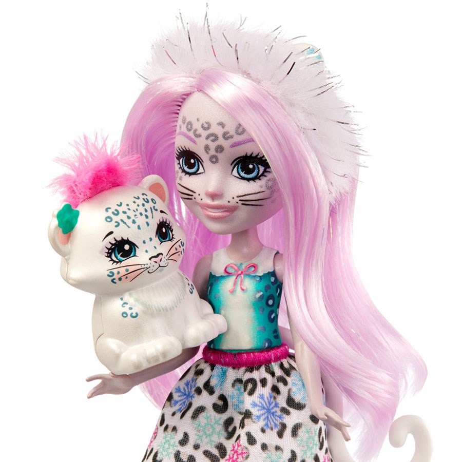 Enchantimals Popüler Bebekler Sybill Snow Leopard & Flake