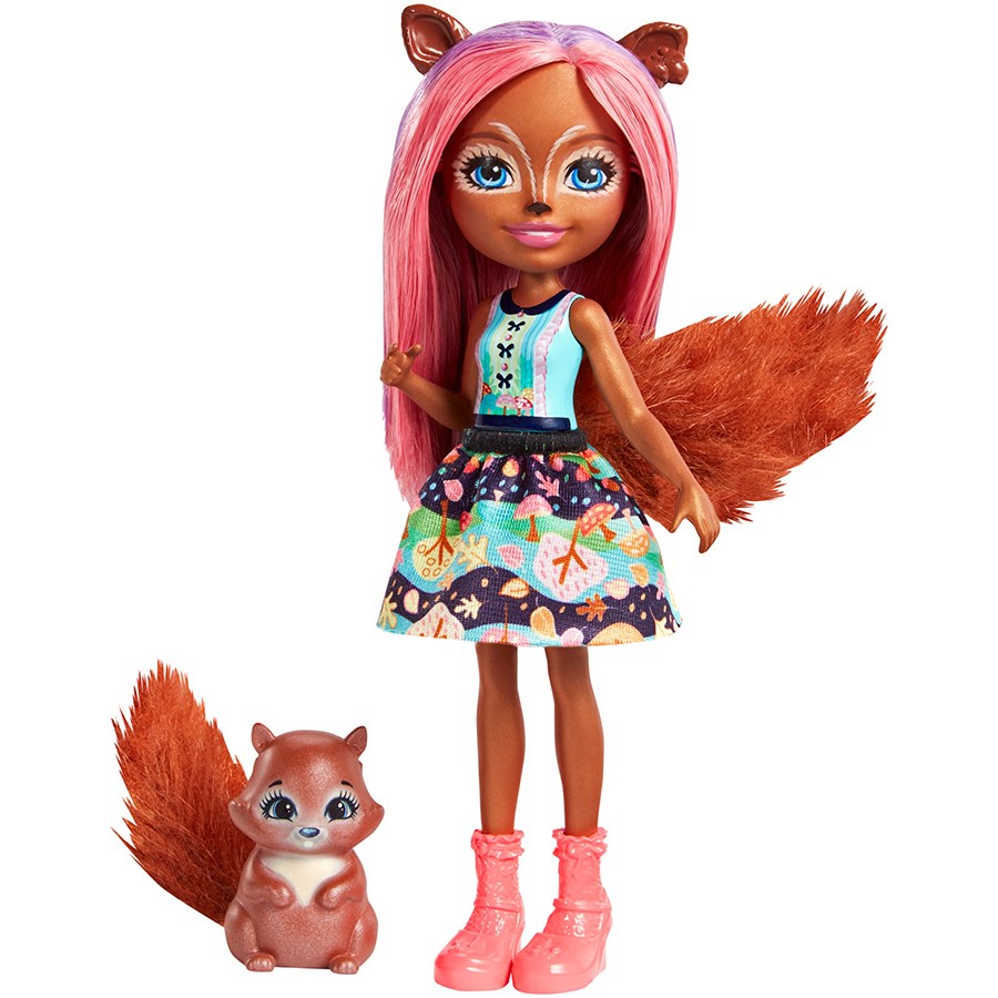 Enchantimals Popüler Bebekler Sancha Squirrel Ve Stumper