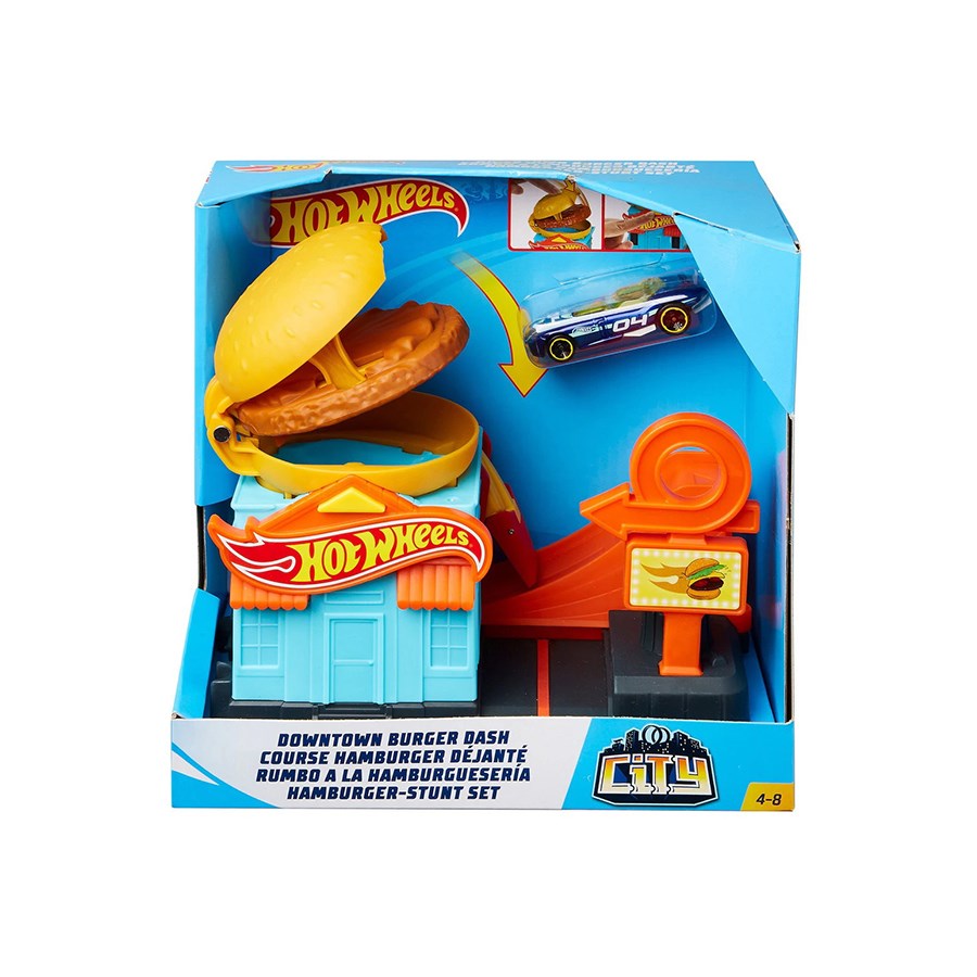 Hot Wheels Şehir Otoparkı Garaj Seti Burger Dash