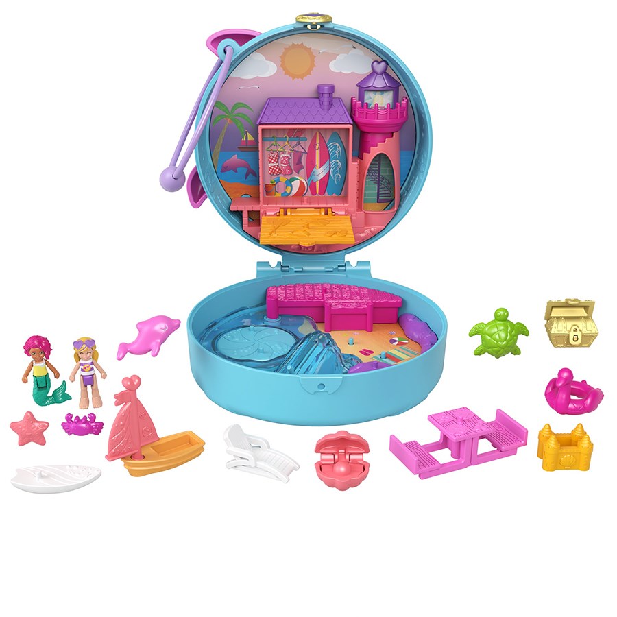 Polly Pocket ve Maceraları Oyun Setleri Dolphin Beach Compact