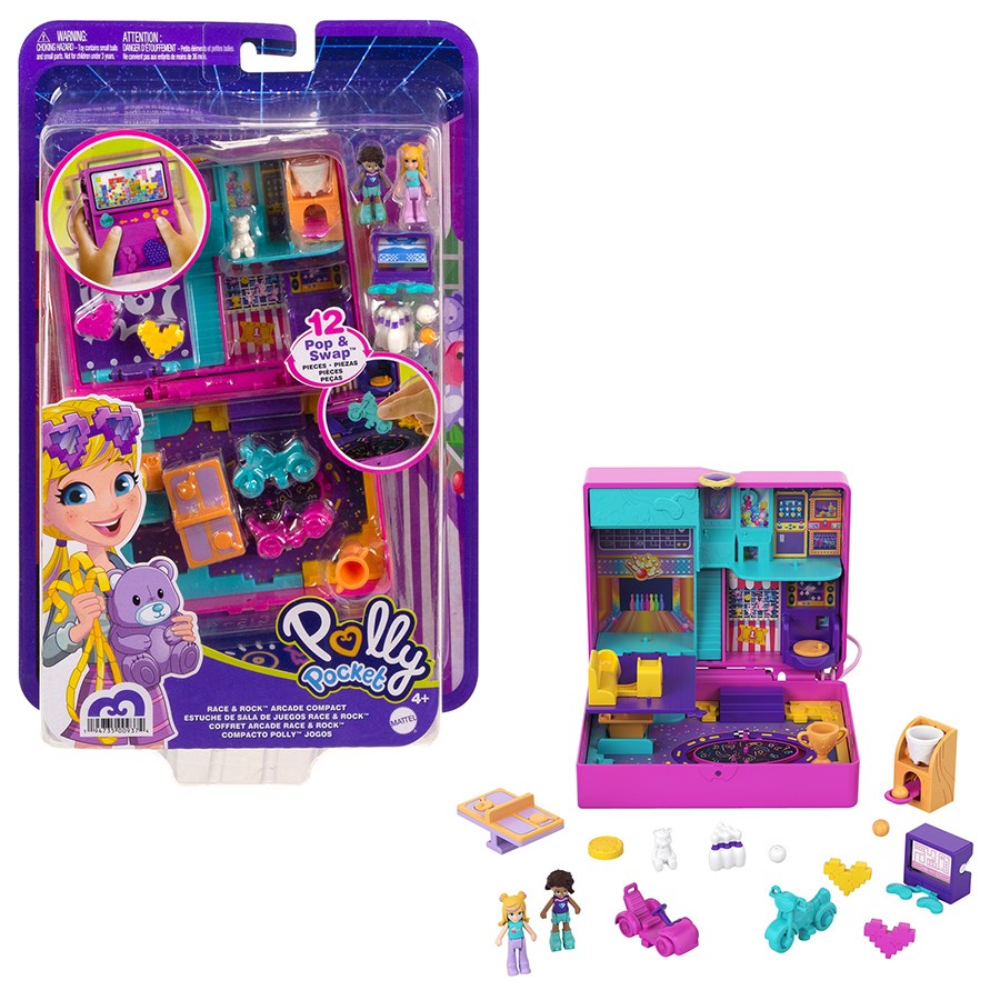 Polly Pocket ve Maceraları Oyun Setleri Race & Rock