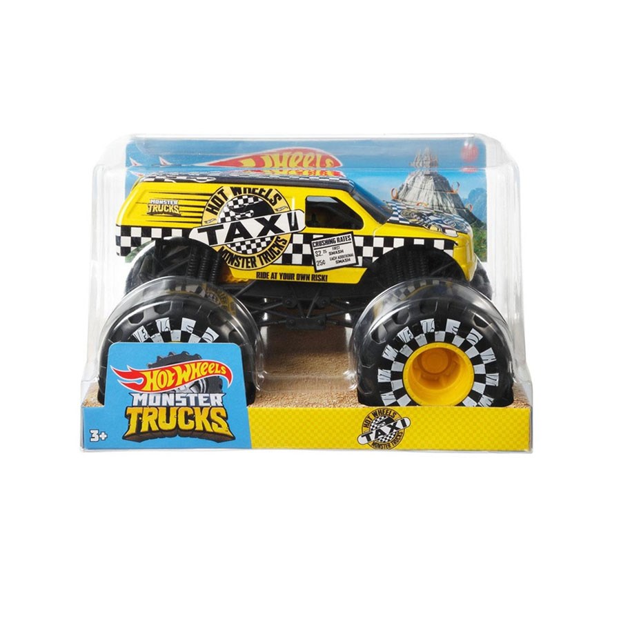 Hot Wheels Monster Trucks 1:24 Arabalar Taxi