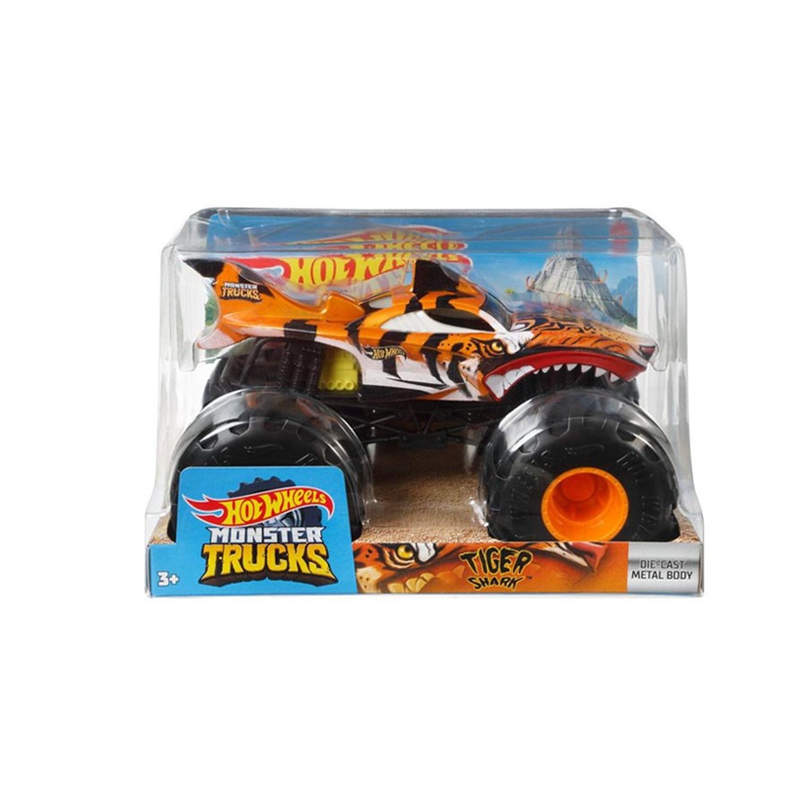 Hot Wheels Monster Trucks 1:24 Arabalar Tiger Shark