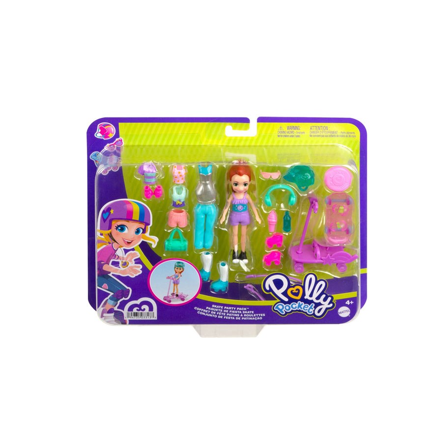 Polly Pocket ve Eğlenceli Dünyası Kaykay Partisi Paketi