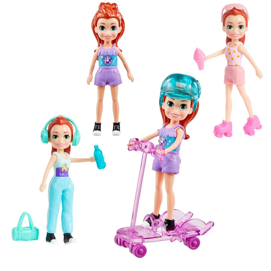 Polly Pocket ve Eğlenceli Dünyası Kaykay Partisi Paketi