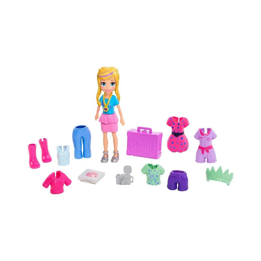 Polly Pocket Seyahatte Oyun Seti Tatil Temalı Moda Seti