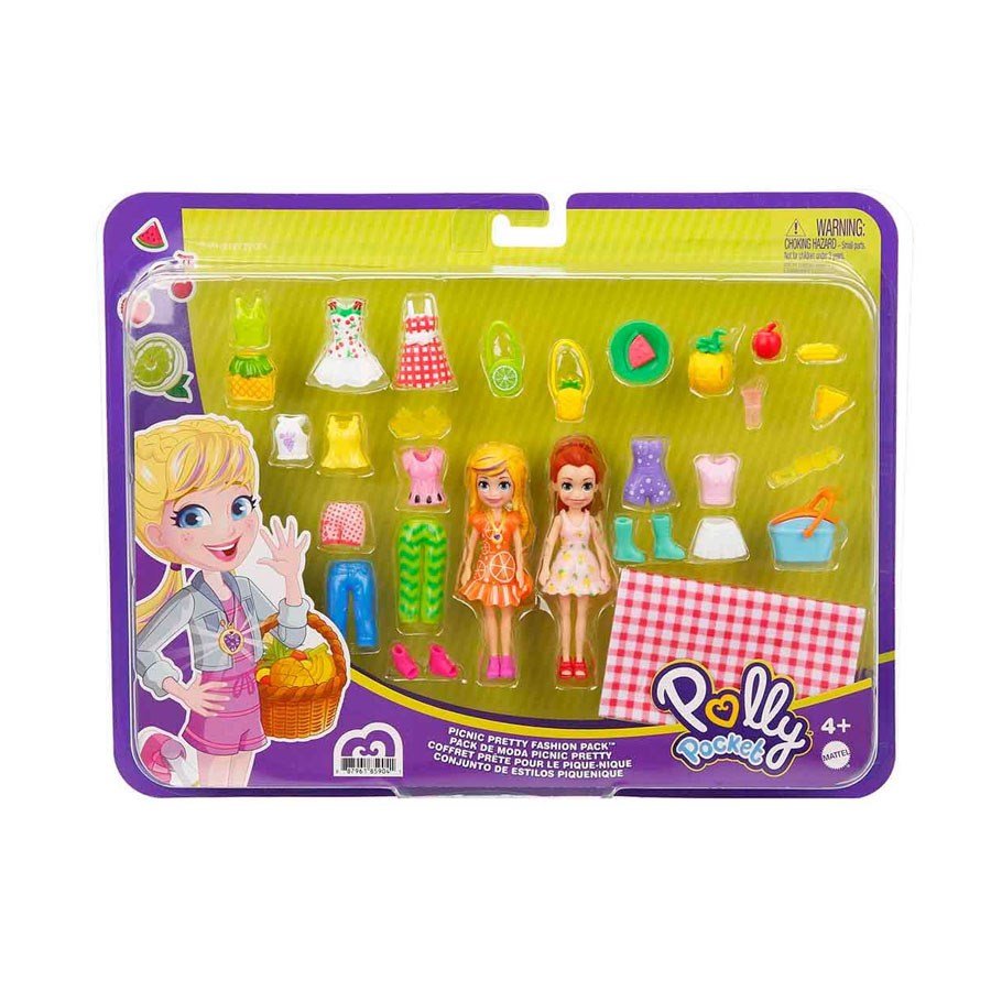 Polly Pocket Büyük Moda Seti Eğlenceli Piknik Kıyafeti Paketi