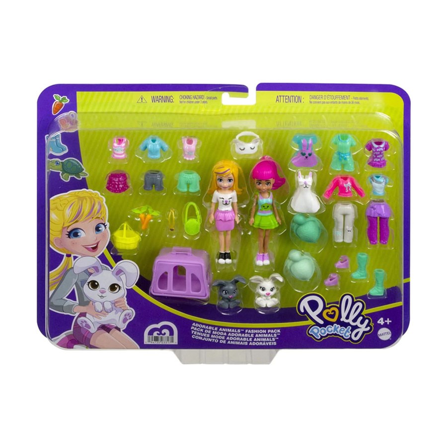 Polly Pocket Büyük Moda Seti Sevimli Hayvanlar Moda Seti
