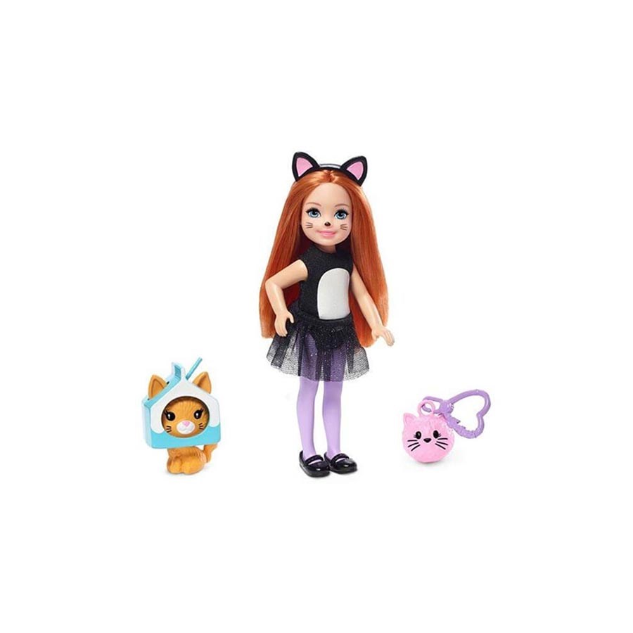 Barbie Kostümlü Chelsea ve Hayvancığı Oyun Setleri Gjw29