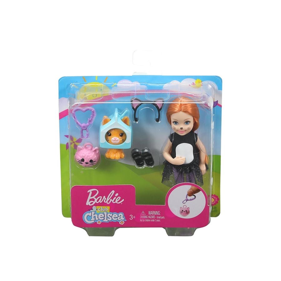 Barbie Kostümlü Chelsea ve Hayvancığı Oyun Setleri Gjw29