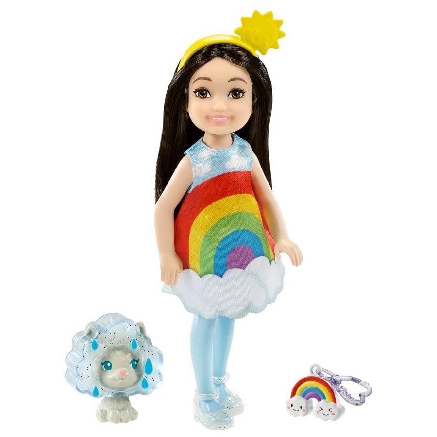 Barbie Kostümlü Chelsea ve Hayvancığı Oyun Setleri Grp70