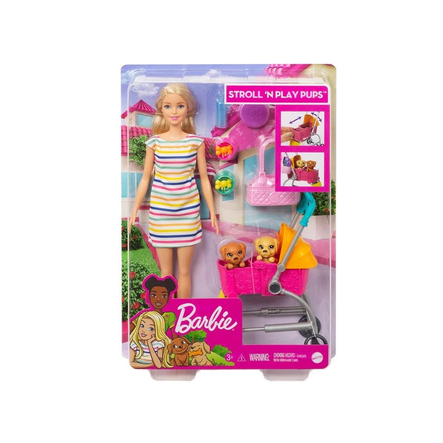 Barbie ve Köpekleri Geziyor Oyun Seti 