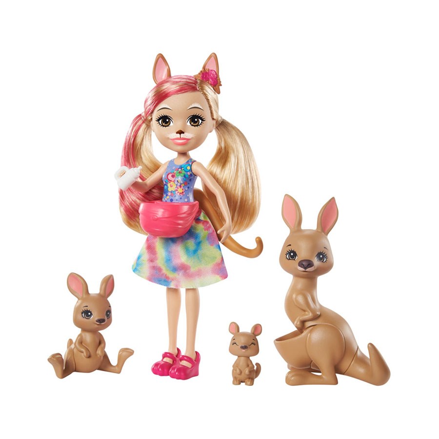 Enchantimals Aile Serileri Oyun Seti Kanguru Ailesi