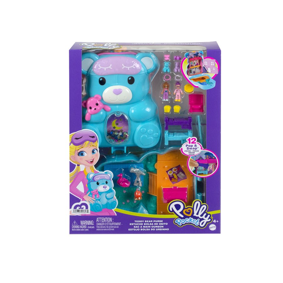 Polly Pocket Çanta Olabilen Micro Oyun Setleri Teddy Bear Pursehgc39