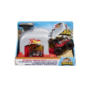 Hot Wheels Monster Trucks Fırlatıcılı Oyun Seti Team Bone Shaker