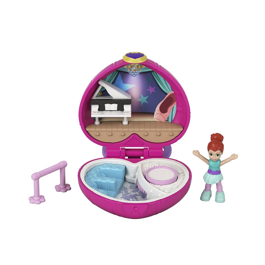 Polly Pocket Başlangıç Micro Oyun Setleri Koyu Pembe Kalp