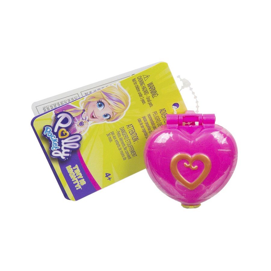 Polly Pocket Başlangıç Micro Oyun Setleri Koyu Pembe Kalp